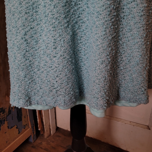 Wet Seal Blue Sparkly Short Sleeve Plus Size Dress - Picture 6 of 10